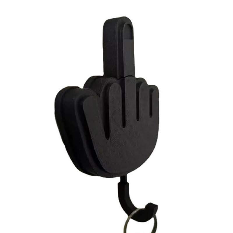 Retractable Middle Finger Key Holder