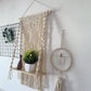 Ownkoti Hand Woven Cotton Tapestry Wall Hanging Plant Holder Home Decor