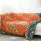 Vintage Throw Blanket Flower Sofa Cover