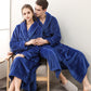 Ownkoti Puffy Fleece Pajama Long Bathrobe