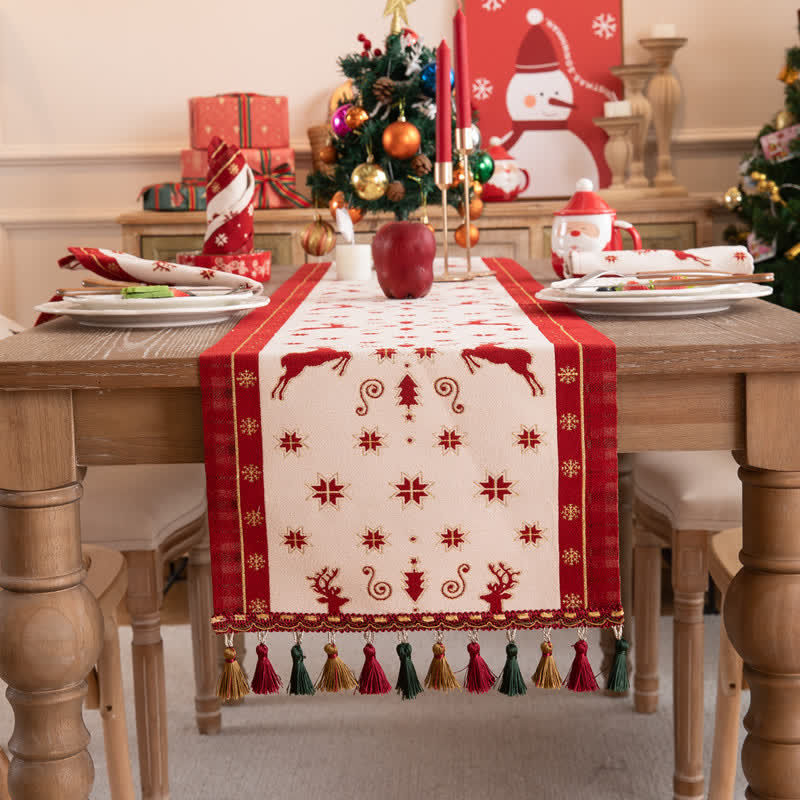 Luxurious Christmas Home Decor Table Runner