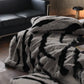 Modern Zebra Print Faux Fur Blanket