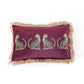 Suede Leopard Tassel Pillowcase & Pillow Core