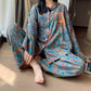 Plus Size Art Print Cotton Loungewear Set