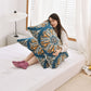 Ownkoti Bohemian Cotton Flower Pillow Towel (2PCS)