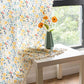 Yellow Flower Tassel Light Filtering Curtain