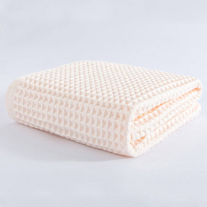 Ownkoti Breathable Cotton Waffle Weave Bath Towel