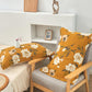 Yellow Flower Cotton Gauze Pillow Towel (2PCS)