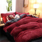 Pure Color Thick Velvet Bedding Set