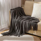 Simple Solid Color Tassel Throw Blanket