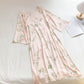 Pink Flower Print Soft Breathable Nightdress