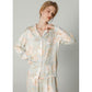 Ownkoti Vintage Floral Long Sleeve V-Neck Loungewear