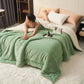 Solid Color Thick Double Velvet Throw Blanket