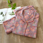 Yarn-dyed Rose Pure Cotton Loungewear Set