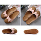 Retro Bowknot Breathable Flax Slippers