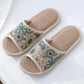 Casual Open Toe Breathable Flax Slippers