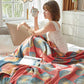 Dandelion Print Cotton Reversible Quilt