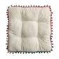 Solid Double Tassel Chair Pad Floor Cushion