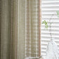 Ownkoti Simple Stripe Hollow-out Semi-shading Tassel Curtain