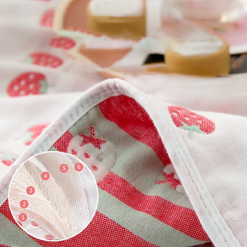 Pastoral Strawberry Soft Pure Cotton Quilt