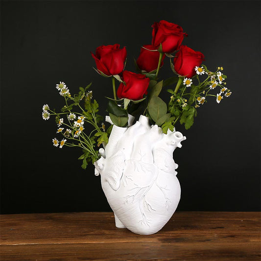 Artificial Heart Shape Flower Vase