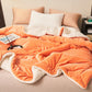 Solid Color Thick Double Velvet Throw Blanket