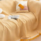 Ownkoti Waffle Throw Blanket Tassel Sofa Cover