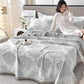Jacquard Leaf Breathable Towel Quilt