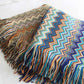 Ownkoti Cozy Colorful Striped Tassel Blanket