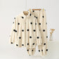 Polka Dot Long Sleeve Fleece Pajama Set