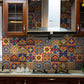 Ownkoti Retro Mixed Colorful Pattern Wall Sticker (10PCS)