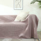 Ownkoti Plaid Sofa Blanket Gauze Sofa Cover