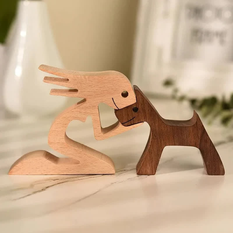 Ownkoti Hand-made Wooden Pet Carvings Home Decor