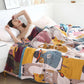 Ownkoti Cute Cat Reversible Cotton Soft Quilt