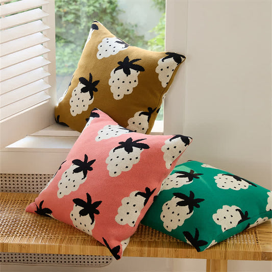 Strawberry Pattern Breathable Cotton Pillowcases (2pcs)