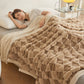 Quadrangular Thick Double Velvet Throw Blanket