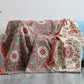 Ownkoti Retro Sofa Cover Cotton Reversible Blanket