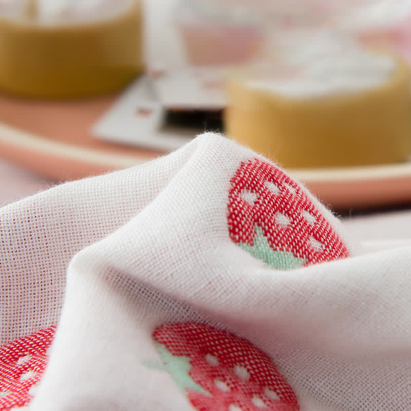 Pastoral Strawberry Soft Pure Cotton Quilt