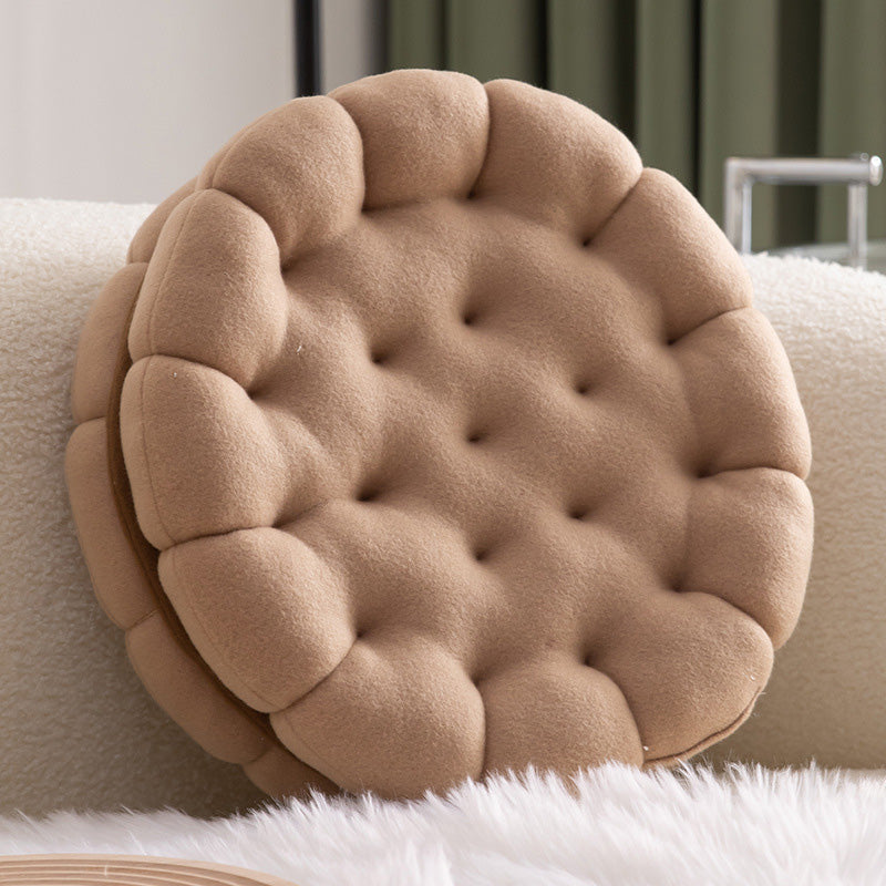 Cute Biscuit Circle Shape Seat Cushion