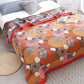 Colorful Persimmon Cotton Gauze Reversible Quilt