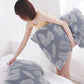 Ownkoti Leaf Print Pure Cotton Pillow Towel (2PCS)