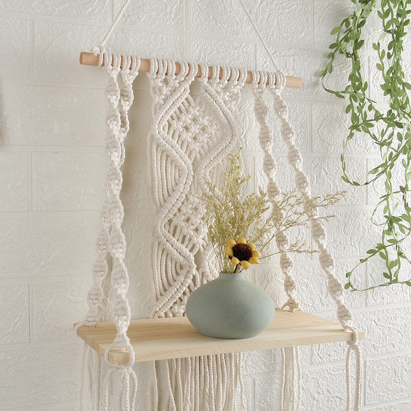 Ownkoti Hand Woven Cotton Tapestry Plant Holder