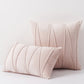 Stripe Pattern Soft Velvet Decorative Pillowcase