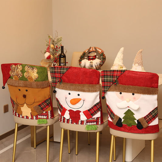 Christmas Style Home Decor Chair Cover