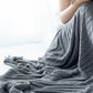Ownkoti Solid Color Cotton Sofa Knit Blanket