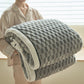 Thick Coral Fleece Reversible Throw Blanket