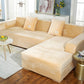 Ownkoti Suede Pure Color Elastic Sofa Cover