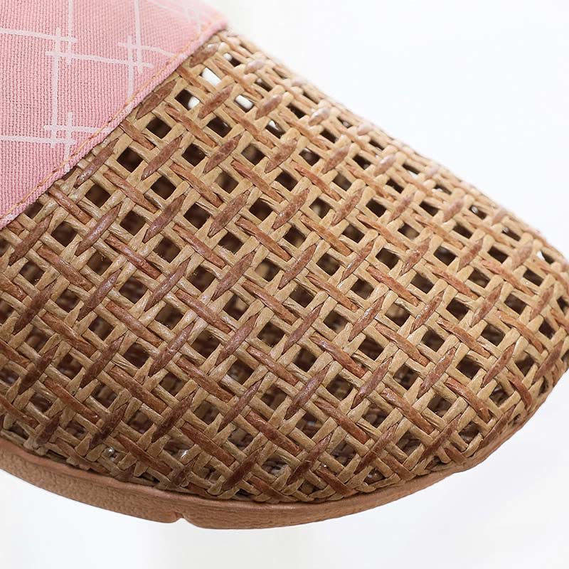 Modern Hollow-out Anti-slip Flax Slippers