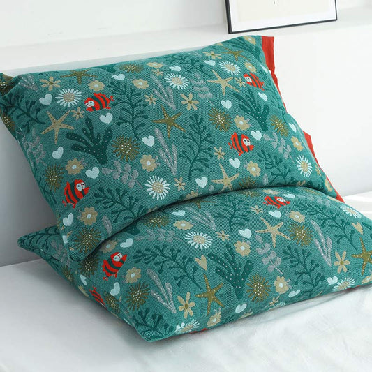 Ownkoti Rural Flower Pattern Pillowcases Pillow Covers (2PCS)