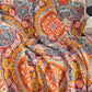 Boho Cotton Orange Reversible Sofa Blanket